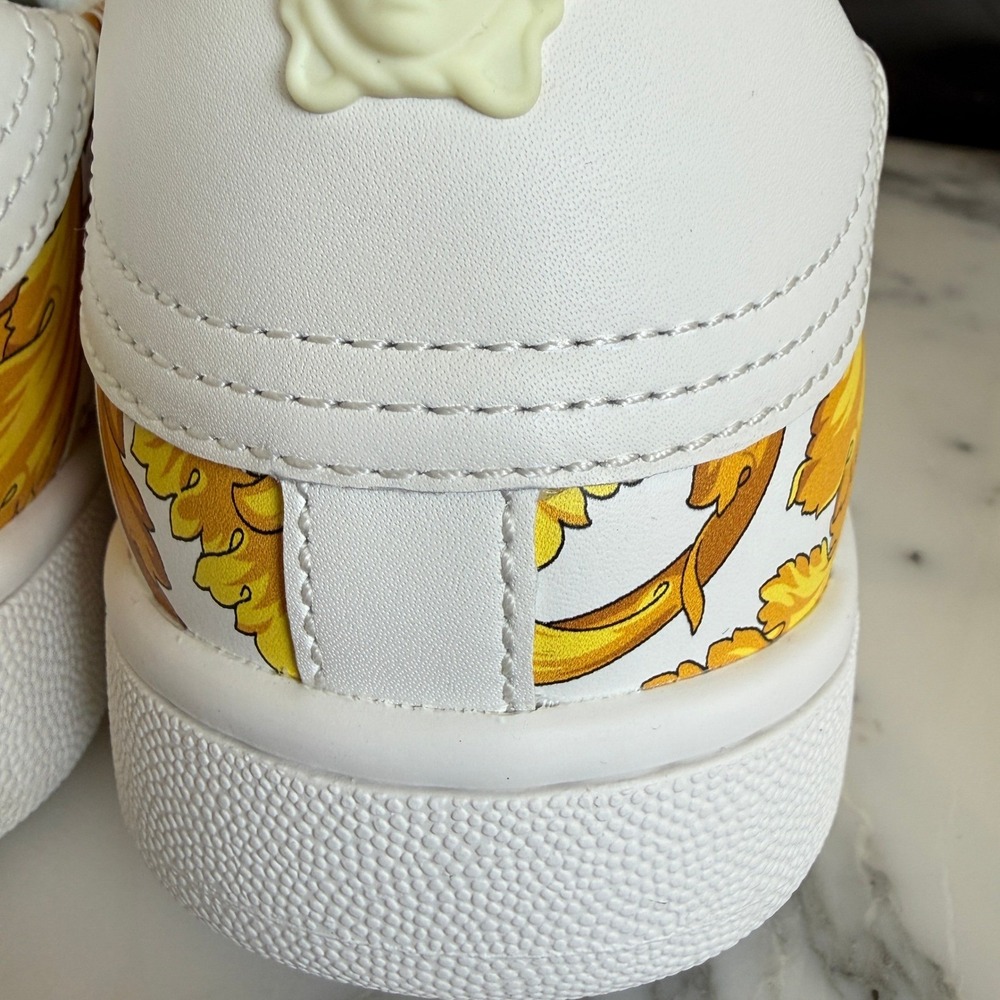 Versace Womens 1016935 Leather Medusa Head Low Top Sneakers Trainers EU 36 - Picture 15 of 16